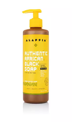 Alaffia Authentic African Black Soap All-In-One Hemp Olive Leaf