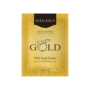 Hanasui Anti Aging Peel Off Mask Gold Sachet