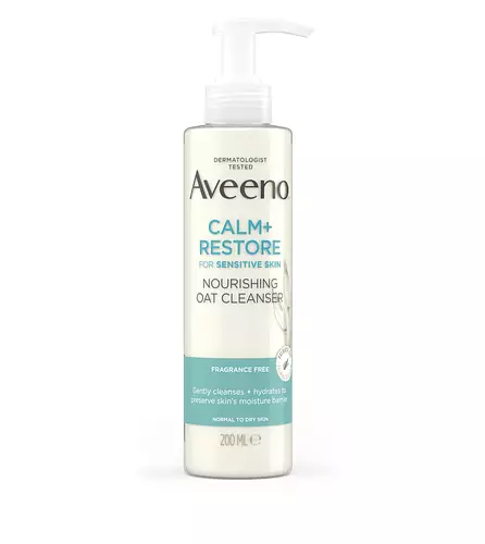 Aveeno Calm + Restore  Nourishing Oat Cleanser For Sensitive Skin UK