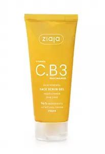 Ziaja Vitamin C.B3 Niacinamide Skin Renewal Face Scrub Gel