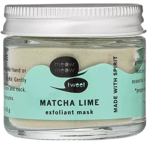 Meow Meow Tweet Exfoliant Mask Matcha Lime