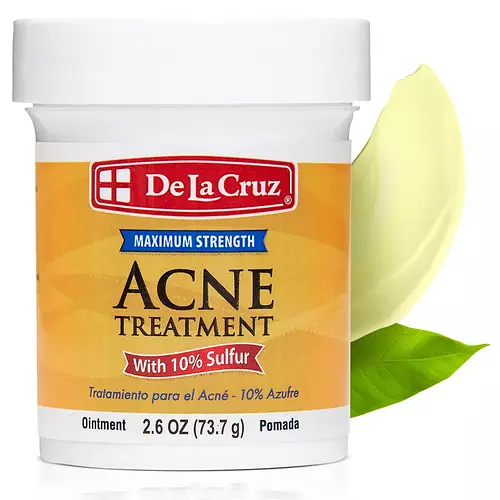 De La Cruz Sulfur Ointment Acne Medication Maximum Strength