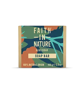 Faith In Nature Blue Cedar Soap Bar
