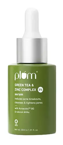 Plum Goodness 3% Zinc Complex Face Serum With Green Tea
