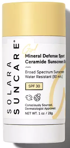 Solara Suncare Go! Mineral Defense Sport Ceramide Sunscreen Stick SPF 30