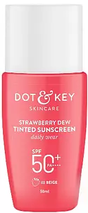 Dot & Key Skincare Strawberry Dew Tinted Sunscreen SPF 50+ Beige