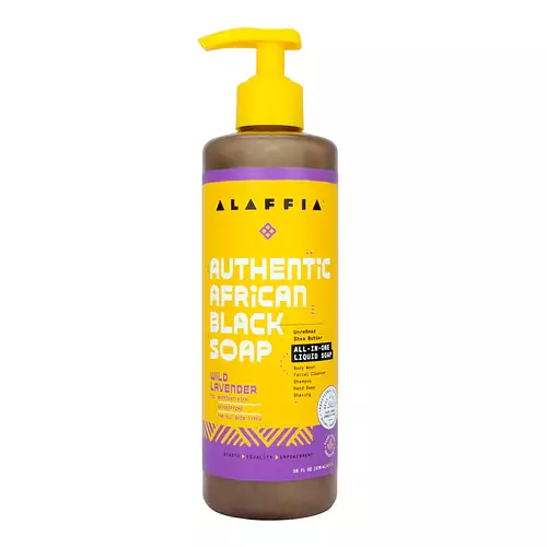 Alaffia Authentic African Black Soap All-In-One Wild Lavender