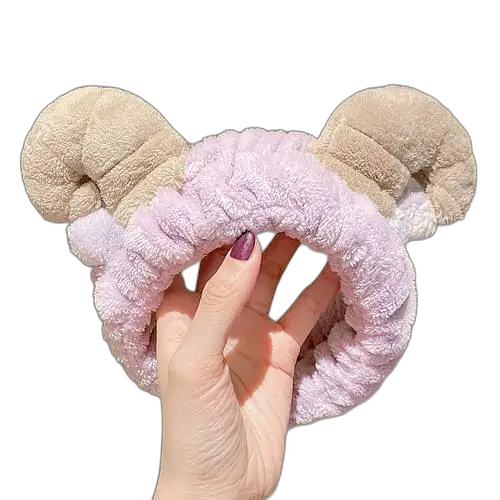 Arso Raso Sheep Horn Face Wash Headband Purple