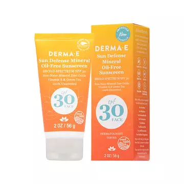 Derma E Sun Defense Mineral Oil Free Sunscreen Face