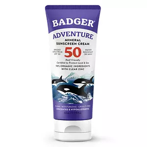 Badger Adventure Mineral Sunscreen Cream SPF 50
