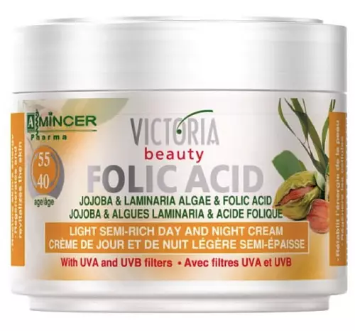 Victoria Beauty Jojoba, Hyaluronic Acid, & Laminaria Algae Light Semi-Rich Face Cream
