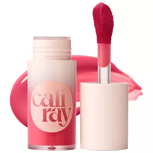 Caliray Socal Superbloom Lip + Cheek Tint Soft Stain Blush Heat Wave - sheer bright pink
