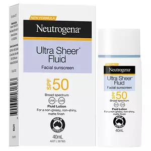 Neutrogena Ultra Sheer Fluid Facial Sunscreen SPF 50 (Australia)