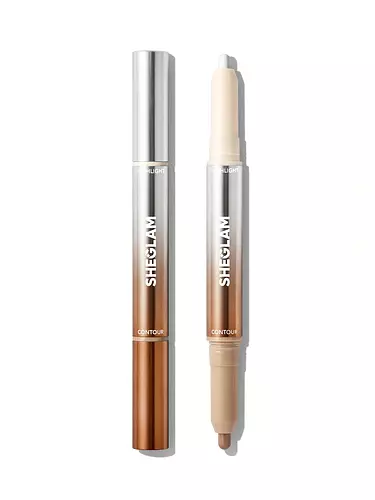SHEGLAM Fine Line 2-In-1 Nose Contour & Highlight Pen Buff