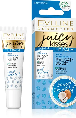 Eveline Juicy Kisses Lip Balm-Butter Sweet coconut