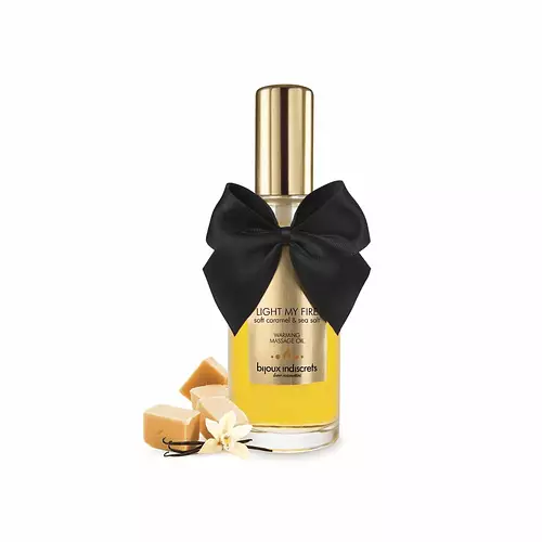 Bijoux Indiscrets Warming Massage Oil Caramel and sea salt