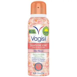 Vagisil Scentsitive Scents Feminine Dry Wash Spray Peach Blossom