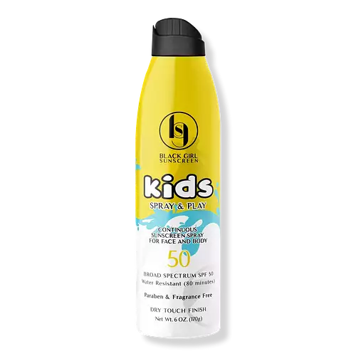 Black Girl Sunscreen Kids Spray & Play SPF 50 Sunscreen