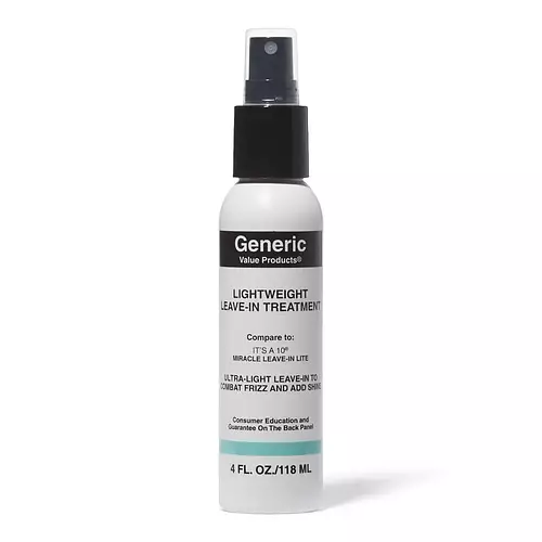 Generic Value Products Lightweight Leave-In Treatment Compare to It’s a 10 Miracle Leave-In Lite