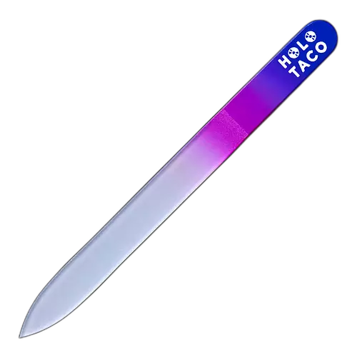 Holo Taco Glass Nail File - Purple/Pink