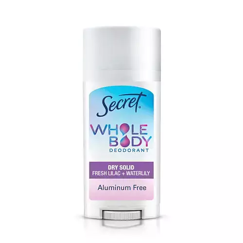 Secret Aluminum Free Full Body Stick Deodorant Fresh Lilac + Waterlily