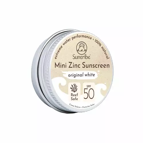 Suntribe Natural Mineral Face & Sport Mini Zinc Sunscreens SPF 50
