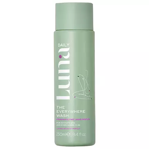 Luna Daily The Fragrance Free Everywhere Wash - pH Balanced Body Wash With Prebiotics + Vitamins C & E