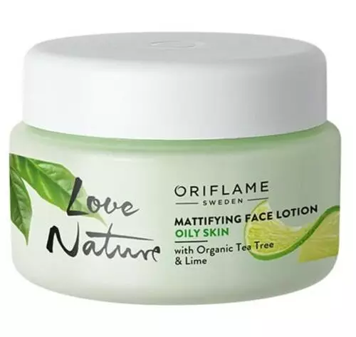 Oriflame Love Nature Mattifying Face Lotion with Organic Tea Tree and Lime