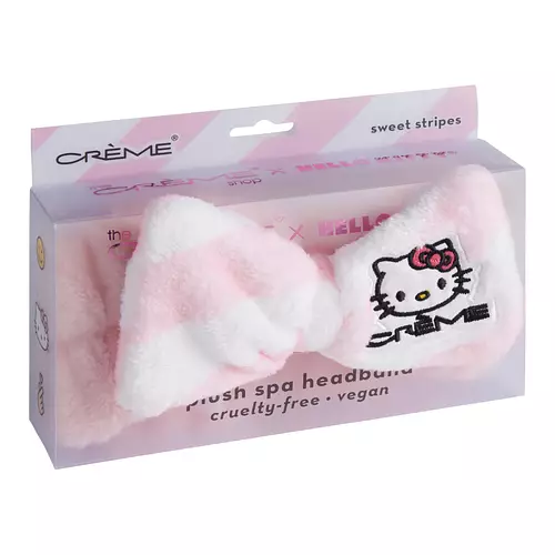 The Creme Shop Hello Kitty Plush Spa Headband With Bow Pink