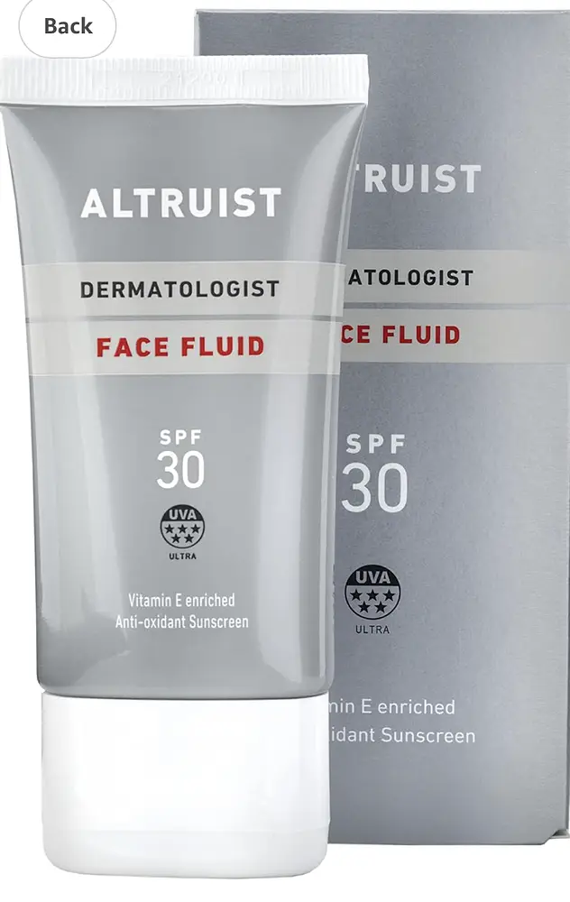 Altruist Dermatologist Face Fluid Sunscreen SPF 30