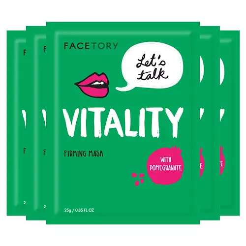 Facetory Let's Talk, Vitality Pomegranate Antioxidant Firming Mask