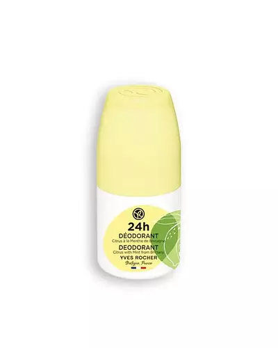 Yves Rocher Unisex Roll-On Deodorant Organic Mint & Lemon