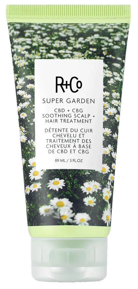 R & Co Super Garden CBD + CBG Soothing Scalp + Hair Treatment