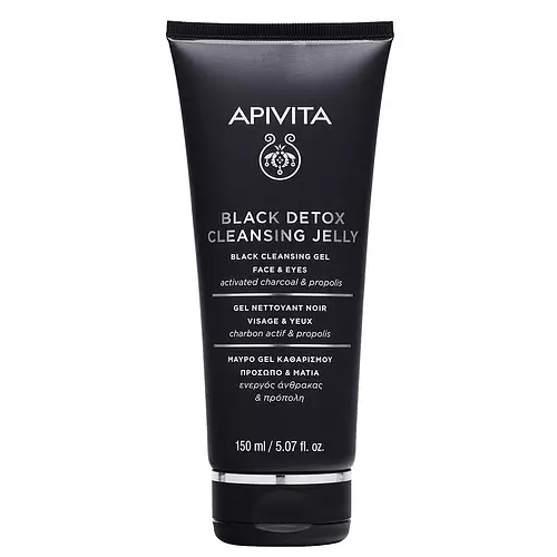Apivita Natural Cosmetics Black Cleansing Gel - Face & Eyes