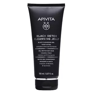 Apivita Natural Cosmetics Black Cleansing Gel - Face & Eyes