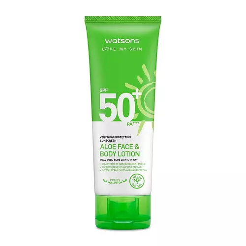 Watsons Aloe Vera Sunscreen Face & Body Lotion SPF50+ PA++++