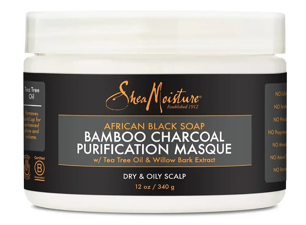 Shea Moisture African Black Soap Bamboo Charcoal Purification Masque