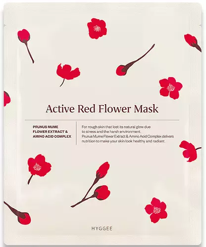 HYGGEE Active Red Flower Mask