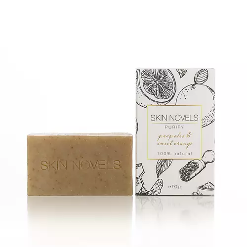 Skin Novels Purify Propolis & Sweet Orange Natural Soap