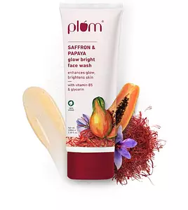 Plum Goodness Saffron & Papaya Glow Bright Face Wash