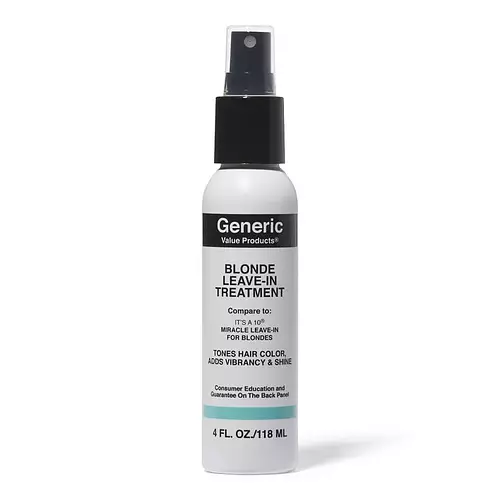 Generic Value Products Blonde Leave In Treatment Compare to It’s a 10 Miracle Leave In for Blondes