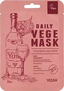 Yadah Cosmetics Daily Vege Mask Wine