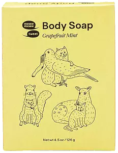 Meow Meow Tweet Body Soap Grapefruit Mint