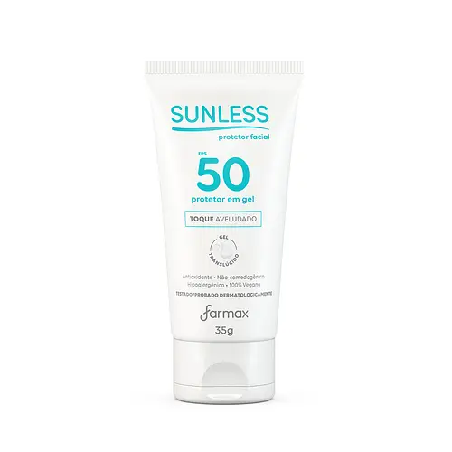 Farmax Protetor Facial SPF 50 Gel Translúcido