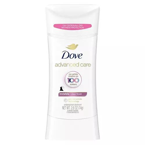 Dove Advanced Care Invisible Antiperspirant Deodorant Stick Clear Finish