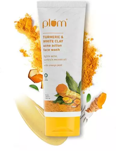 Plum Goodness Turmeric & White Clay Acne Action Face Wash