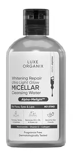 Luxe Organix Whitening Repair Ultra Light Glow Micellar Cleansing Beauty Water