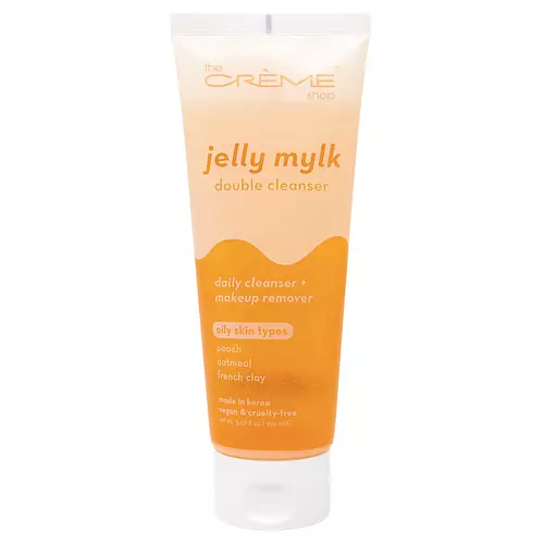TONYMOLY Jelly Mylk Double Cleanser (Vegan) | Peach + Oatmeal + French Clay