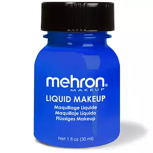 Mehron Makeup Liquid Makeup Glow Blue