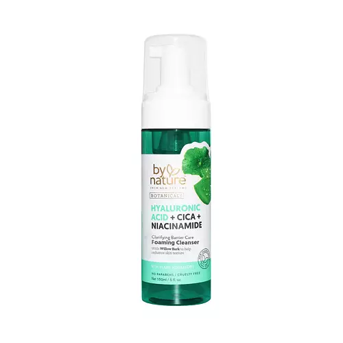 By Nature Clarifying Foaming Cleanser with Hyaluronic Acid + Cica + Niacinamide